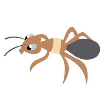 Cute ant. isolated stock vector illustration Illustrazione stock