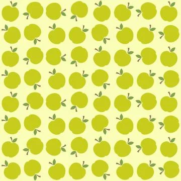 Cute apple pattern Stock Illustration