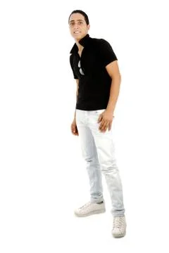 Cute arabic guy isolated Stock Photos