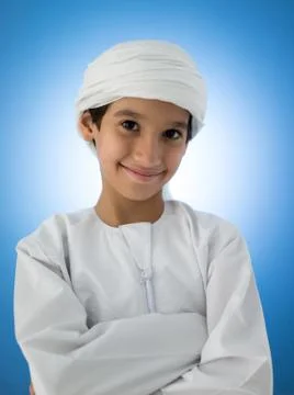 Cute Arabic kid Stock Photos