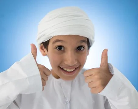 Cute Arabic kid Stock Photos