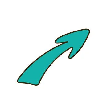 Cute arrow hand-drawn Stock Illustration