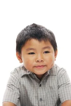 Cute asian boy posing Stock Photos