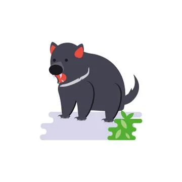Cute australian tasmanial devil vector design Stock Illustration