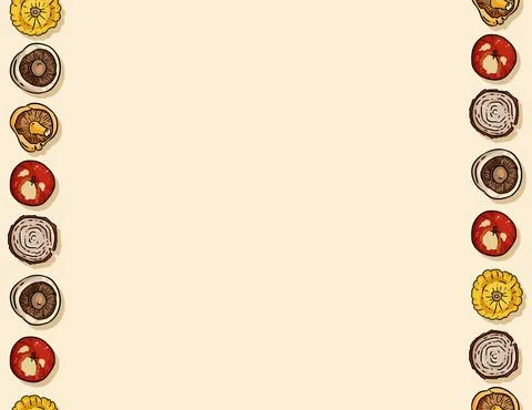 Cute autumn elements seamless pattern. Fall decoration background texture til 스톡 일러스트