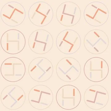 Cute autumn seamless pattern in beige color Stock Illustration