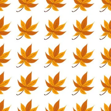 A cute autumn seamless pattern with berries. Autumn forest, leaves. Pattern f 库存插图