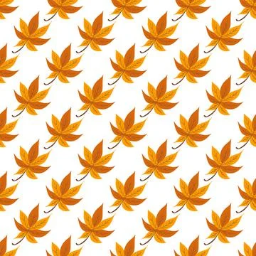 A cute autumn seamless pattern with berries. Autumn forest, leaves. Pattern f 库存插图