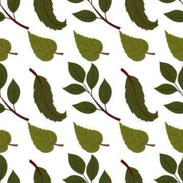 Cute autumn seamless pattern. Wallpaper for your creativity. Fabulous tree le Stock Illustration