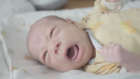 Cute Baby Crying with Emotion Stock Footage 318629151