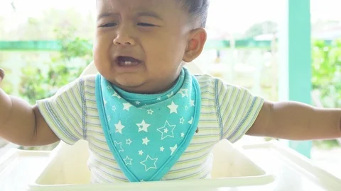 Cute baby crying Stock Footage 101416580