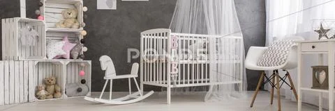 Cute Baby Room Decorated By Pastel Colours