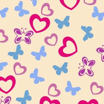 Cute baby seamless pattern Stock Illustration