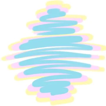 Cute background felt-tip pen drawing pastel colors Illustrazione stock