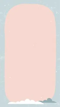 A cute background for a story, a template with copyspace in delicate pink and Stock Illustration