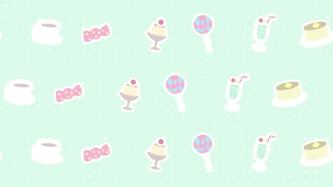 Cute background of sweets Video stock 290878783