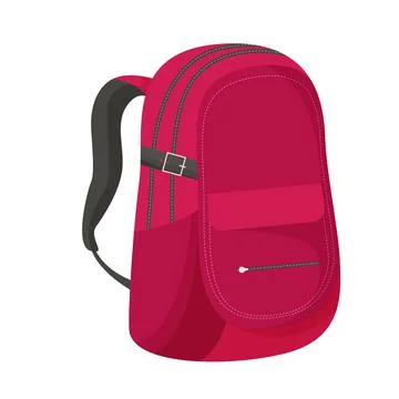 Cute backpack. Backpack for school children, students, travellers and tourist Stock Illustration
