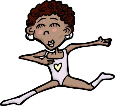 Cute Ballerina Stock Illustration