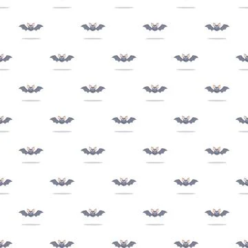 Cute bat flying pattern for halloween theme design Illustrazione stock