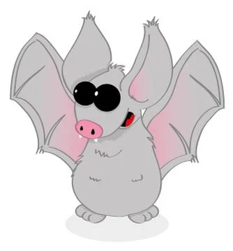 Cute bat Stock Illustration