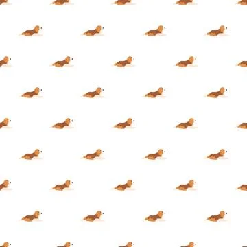 Cute beagle dog seamless pattern for fabric design Stock Illustration