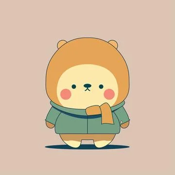 Cute bear cartoon character vector icon illustration animal nature icon con.. Illustrazione stock