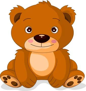 Cute bear cartoon Stock-Illustration
