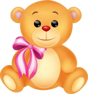 Cute bear cartoon sitting Stock Illustration