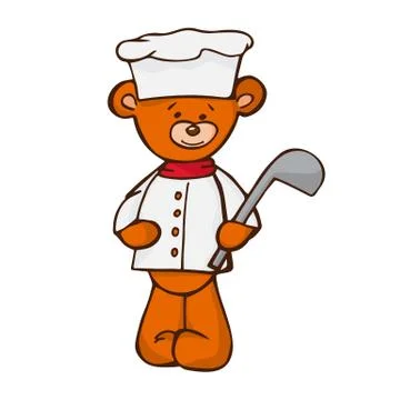 Cute Bear. Fun zoo Stock Illustration