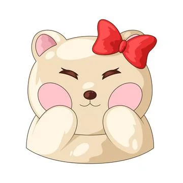 Cute bear illustration Stock Illustration