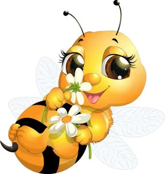 Cute bee Stock Illustration