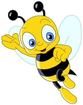 Cute bee Stock Illustration