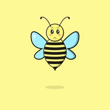 Cute Bee Mascot Stock Illustration