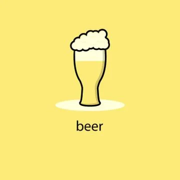 Cute Beer Mascot Stock Illustration