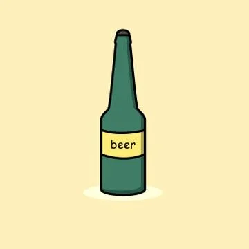 Cute Beer Mascot 스톡 일러스트