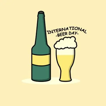 Cute Beer Mascot Stock Illustration