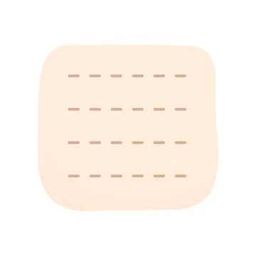 Cute beige notepad with dashed lines Stock Illustration
