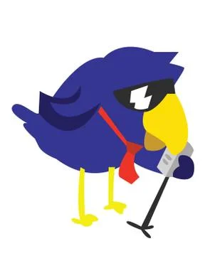 Cute bird Illustrazione stock