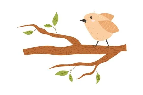 bird on a branch clip art