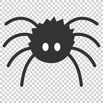 Cute black spider Stock Illustration