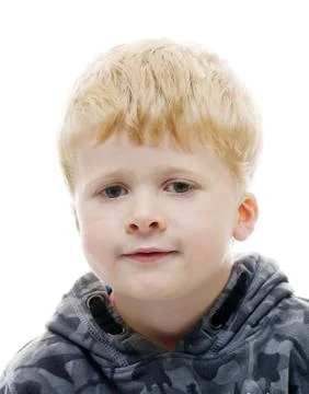 Cute blond boy Stock Photos