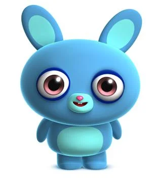 Cute blue bunny Stock-Illustration