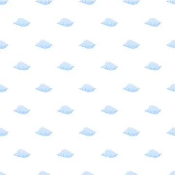 Cute blue clouds forming a seamless pattern background Illustrazione stock