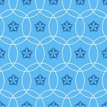 Cute blue decorative seamless pattern star asterisk, design for textile and d Stock Illustration