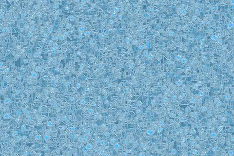 Cute blue electronic crystalline pattern computer art background Stock Illustration