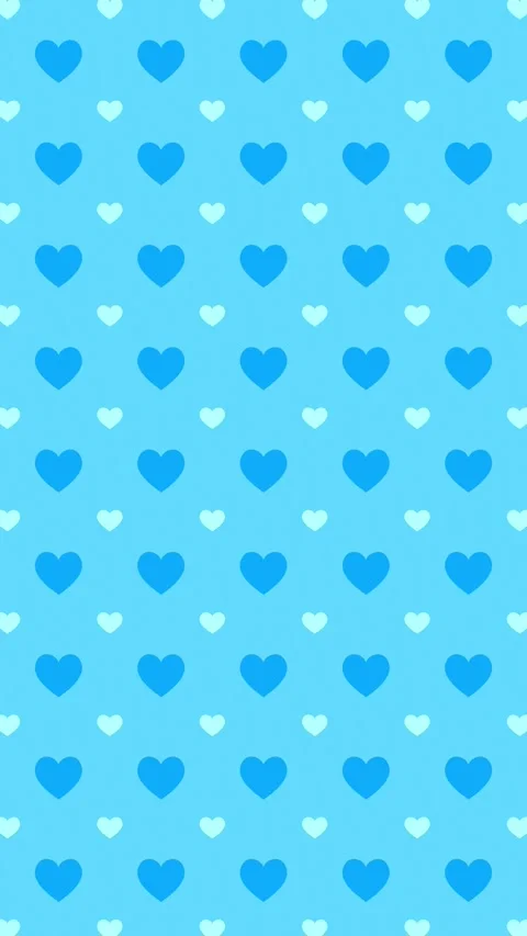 Cute blue hearts pattern background loop for baby shower boy and father's day. Stock Footage 326627518
