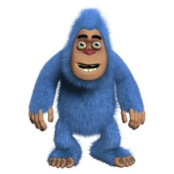 Cute blue monster Stock-Illustration