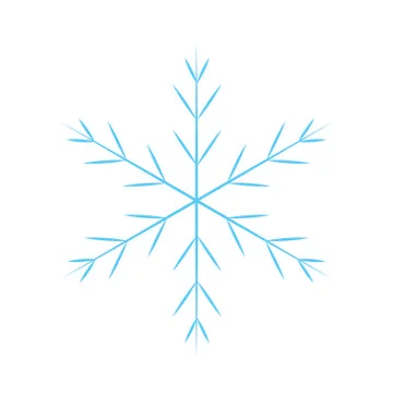 Cute blue snowflake Stock Illustration