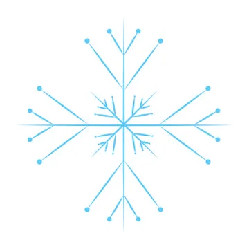 Cute blue snowflake Stock Illustration