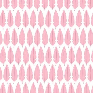 Cute bohemian feathers pattern background Stock Illustration